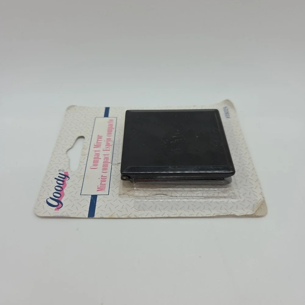 Vintage Goody Compact Mirror Faux Tortoise Vinyl Travel Pouch 1996 #28029 *READ*